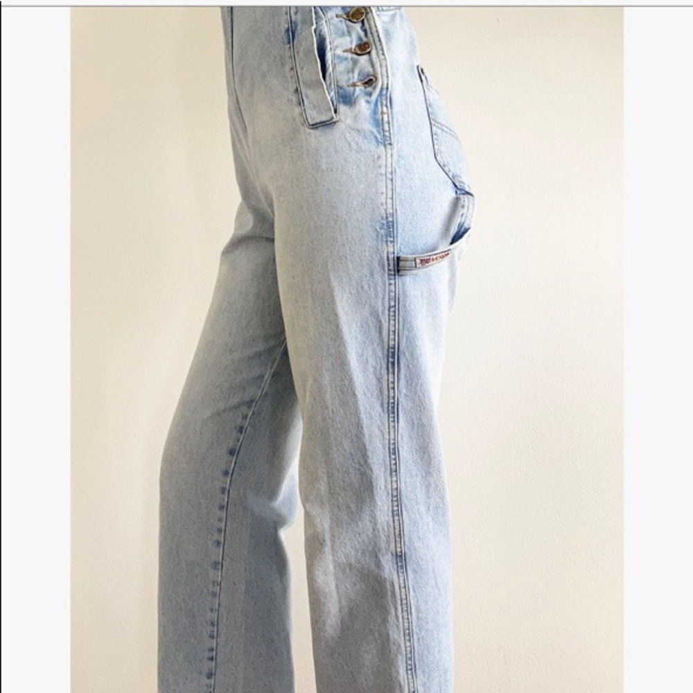 VINTAGE DENIM STRAIGHT LEG 90S OVERALLS